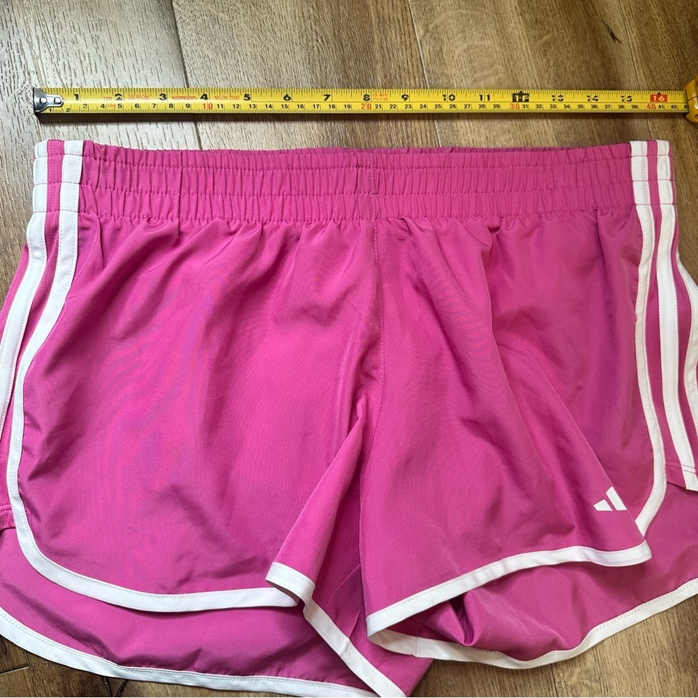 NWT Adidas Slim Fit Pink Shorts 3" Size Medium - Picture 8 of 14